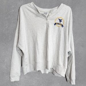 Liv Casual WVU Light Gray Crew Neck Size 2xl